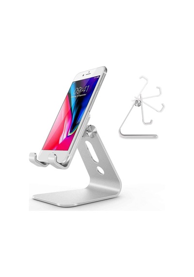 Ht-50 Alüminyum Telefon Standı Tutucu Aşağı Yukarı Hareketli İphone İle Uyumlu Galaxy Huawei Xiaomi