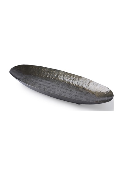 Yargıcı Metal Oval Dekoratif Tabak 35x15x3 Cm 26knha1073n St