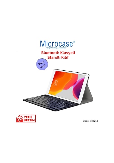Apple Uyumlu iPad  7.Nesil 10.2 Inch 2019 Bluetooth Klavyeli Standlı Kılıf Bkk4