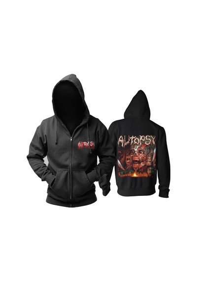 Tarzsokak Black Sabbat Metal Song Fermuarlı Kapşonlu Hoodie 14082 Siyah