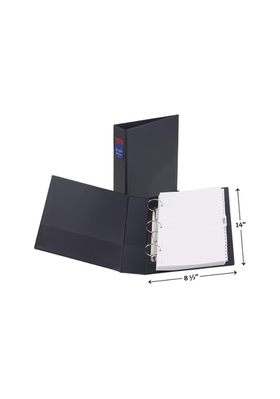 Legal Sağlam Binder 3 Halkalı 5,1 Cm Yuvarlak Halka, Siyah, 1 Binder 6401
