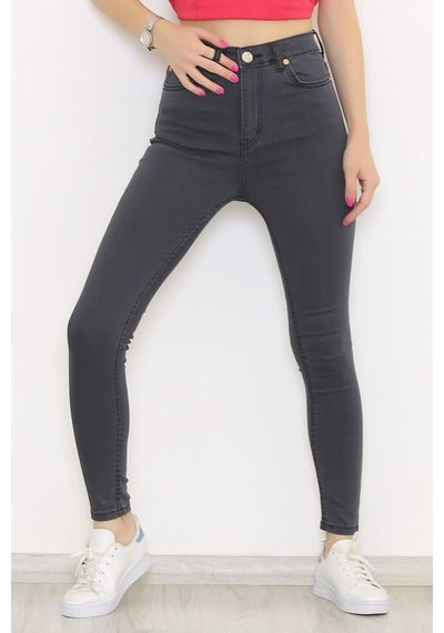Mokashopin - Süper Likra Kot Pantolon Koyufüme - 9815.1431. 001