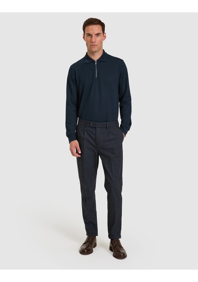 Pierre Cardin Lacivert Slim Tapered Kanvas Pantolon 50331140-vr033