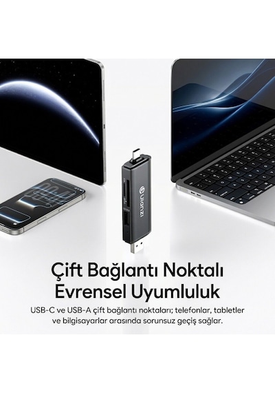 Ulanzi Cr3 3 İn 1 Usb-c Usb-a Kart Okuyucu Sd Microsd - X147