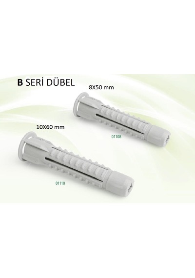 Plastik Dübel- Plastic Anchor 10 Lu-19X60 MM-A Seri