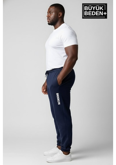 Süperlife Erkek Büyük Beden Brooklyn Baskılı Paça Lastikli Jogger İnce Eşofman Altı Spr26bea951-2 Lacivert Süperlife Erkek Büyük Beden Brooklyn Baskılı Paça Lastikli Jogger İnce Eşofman Altı Spr26bea951-2 Lacivert
