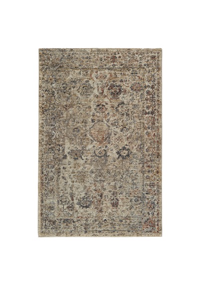 Vivanni Home Everlynn Polyester Vintage Halı Pamuk Atkı Tabanlı Modern Dokuma Ev Halısı Bej