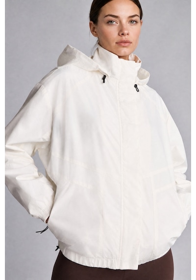Defacto Rüzgar Geçirmez Regular Fit Reglan Kollu Kapüşonlu Yağmurluk C4949ax26auwt80 Beyaz-wt80
