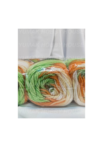 Sweet Baby Batik Ebruli El Örgü İpi 3 Adet - Renk: 330