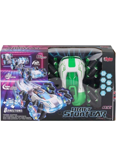 Hg4-33 Kumandalı Müzikli Işıklı Drift Stuntu Akrobat Araba -vardem Çok Renkli