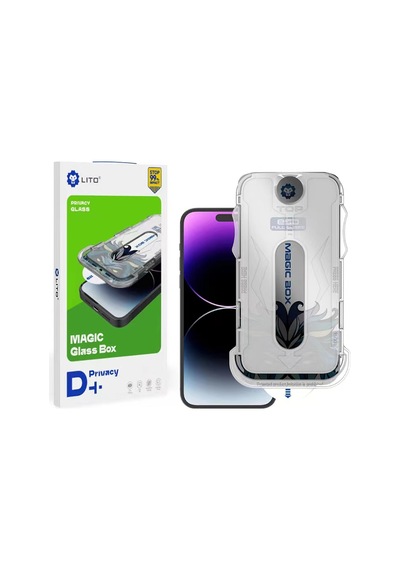Lito D+ Apple Uyumlu iPhone 16 Pro Max Uygulama Aparatlı Privacy Ekran Koruyucu