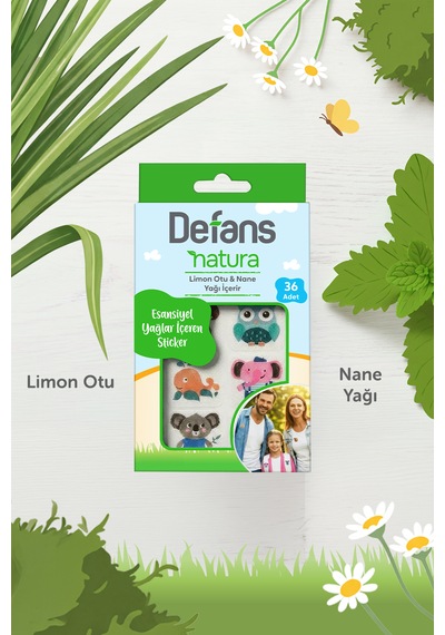 Defans Natura Esansiyel Yağlar İçeren Sticker 3'lü