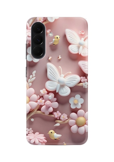 Samsung Galaxy Uyumlu A37 Sm-a376b Kılıf Boutique Baskılı Resimli Pembe Kelebekler Pcode -088