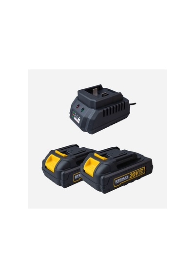 Kömürsüz Akülü Darbeli Matkap 35nm 20v 2x2 Ah Akü Rtrmax - Rtm3520
