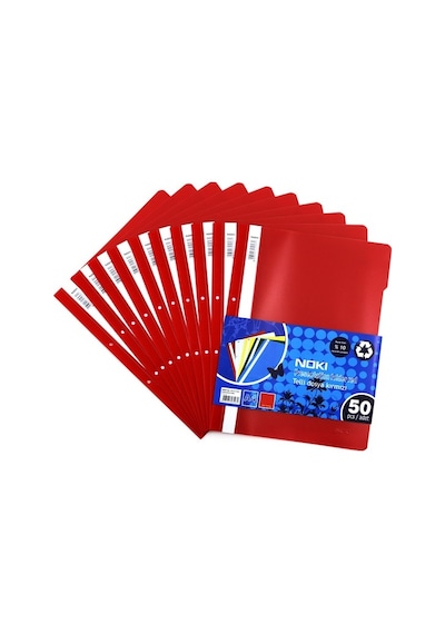 Noki Eco Telli Dosya Kırmızı (50'li Paket)