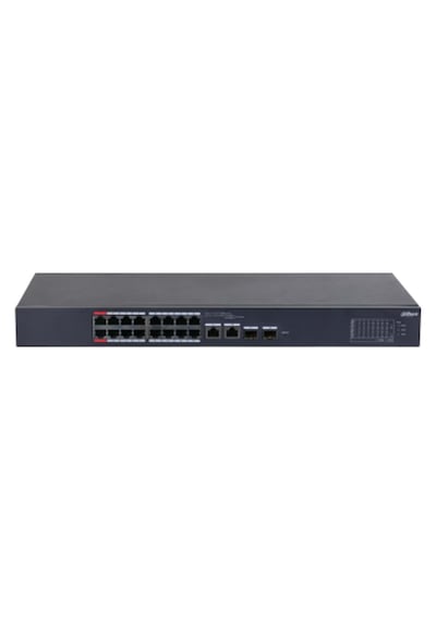 Dahua Cs4218-16et-240, 16port, Megabit, Poe 240w, 2 Port Sfp Gigabit Combo, Cloud Yönetilebilir, Switch