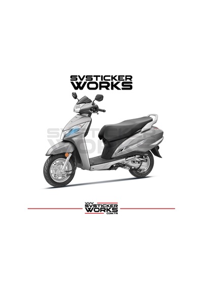 Honda Activa S Far Sticker Şeffaf Folyo Mavi