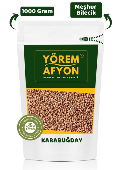 Yörem Afyon Meşhur Bilecik Glutensiz Mineral Ve Protein Deposu Diyet Dostu Vegan Karabuğday 1000gr