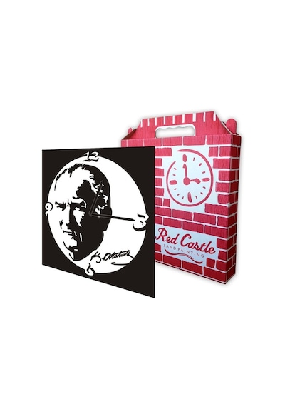 Mustafa Kemal Atatürk Duvar Saati Kum Boyama Seti-red Castle S-0009 Renkli