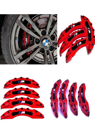 BMW F30  ///M KIRMIZI 17-18-19 4.LÜ KALİPER KAPAGI