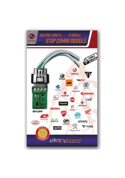 Mikron Devre 390 Adventure Uyumlu 13 Modlu Stop Çakar Modülü Uçak Kanadı Orijinal Soket F1 Stil Çakarlı Stop Devr