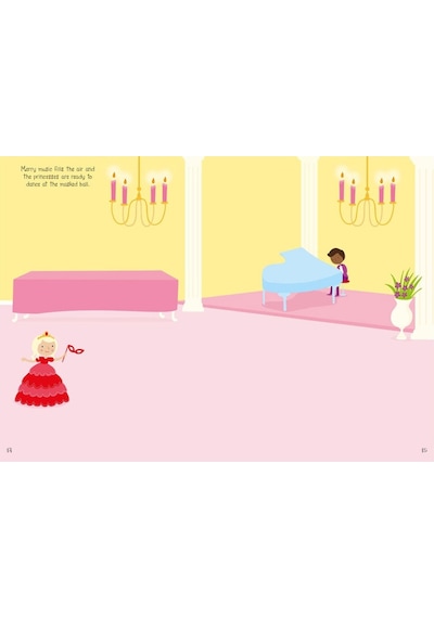 Sparkly Princesses Sticker Book Usborne Publishing