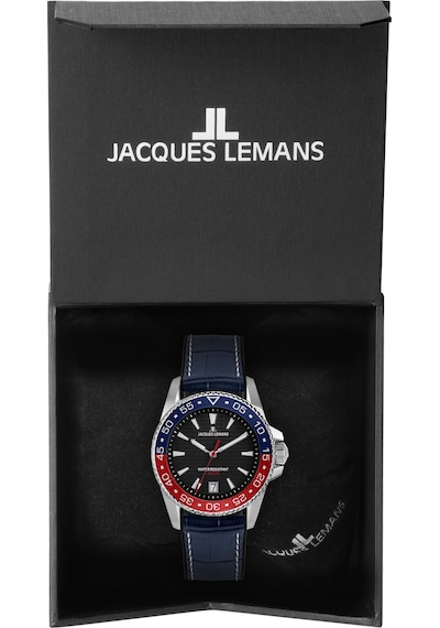 Jacques Lemans 1-2205d Lıverpool Dıver Erkek Kol Saati Gümüş - Mavi