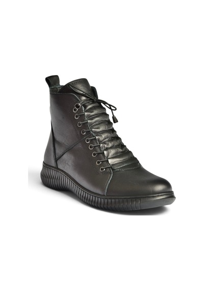 Fox Shoes Z999100903 Siyah Hakiki Deri Rahat Kalıp Kadın Bot