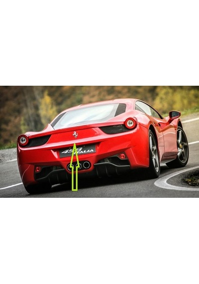 Ferrari Horse At Logo Gold Metal Bagaj Logo Amblem Arma