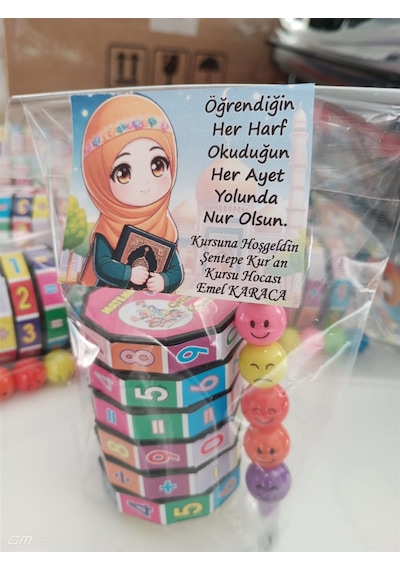Farklı Market Kursuna Hoş Geldin Kalem Ve Matematik Küpü 5 Adet
