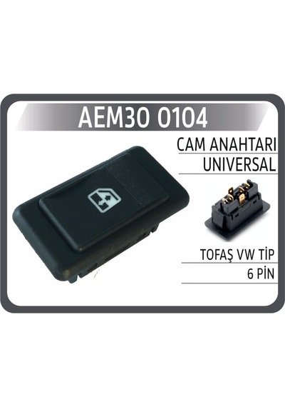 Aem Cam Anahtarı Unıversal Tofaş Vw Tip 6 Pin Aem30 0104