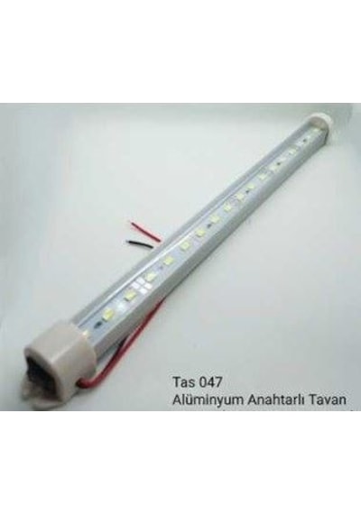 12v 25cm Alüminyum Gövde Anahtarlı Led Tavan Lamba Beyaz 1 Ad