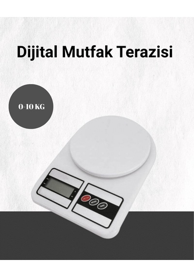 Hepsi Hassas Ölçüm İçin Dijital Mutfak Tartısı 10 Kg Kapasiteli Najmaddin Diğer
