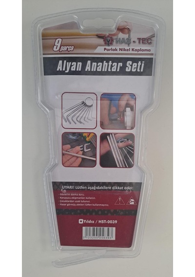 Has-tec 9 Lu Yıldız Tork Alyan Seti