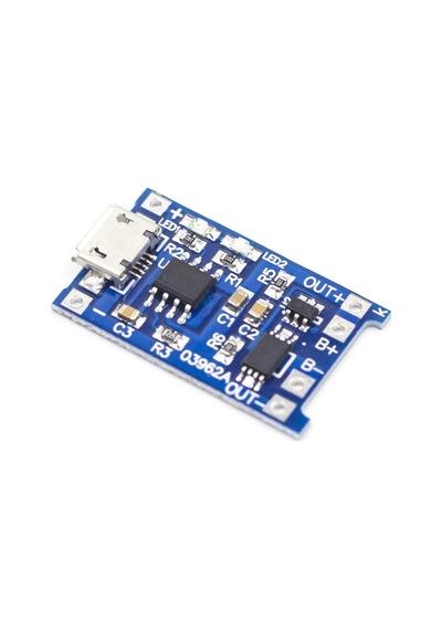 TP4056 Akım Korumalı 1A Lipo Batarya Şarj Modülü (Micro USB)