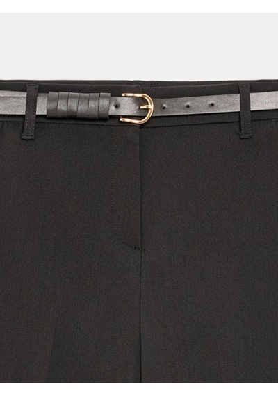 Dilvin 72783 Kemerli Culotte Pantolon Siyah