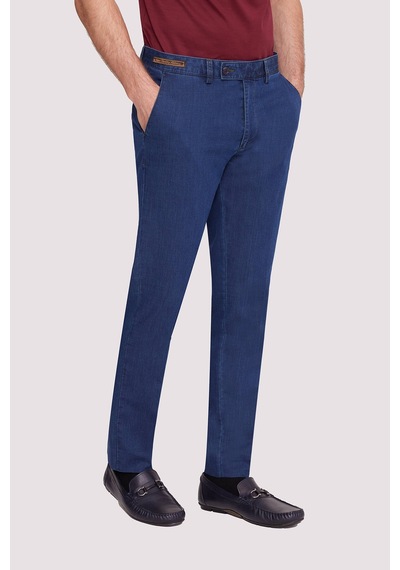Ysf Erkek Mavi Regular Fit Kot Pantolon