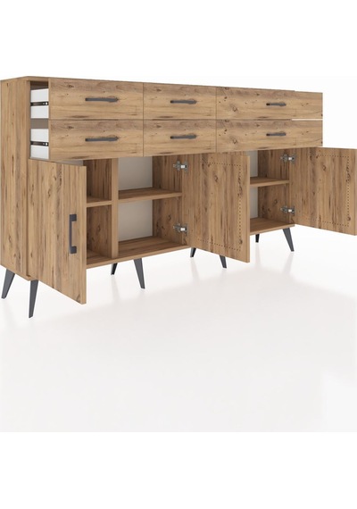 Arges Konsol 3 Raflı 6 Çekmeceli 4 Kapaklı 176x30x99 Çam-çam Atlas Çam - Atlas Çam Arges Konsol 3 Raflı 6 Çekmeceli 4 Kapaklı 176x30x99 Çam-çam Atlas Çam - Atlas Çam