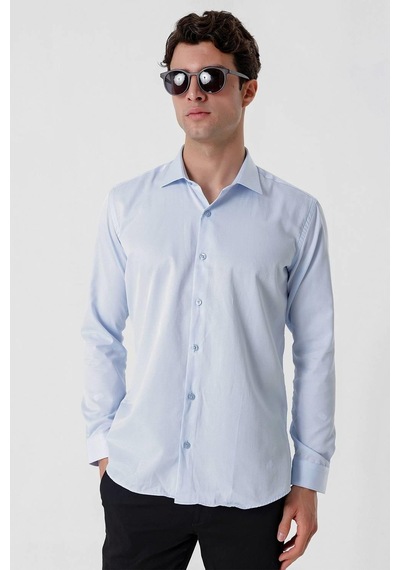 Efor Gk 677 Slim Fit Mavi Altro Gömlek Mavi