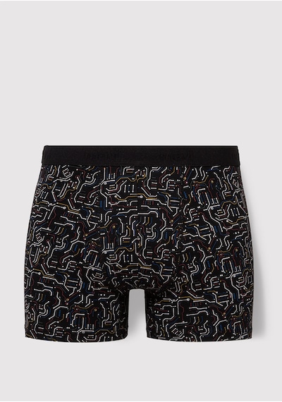 Mavi - Baskılı Siyah Boxer 0910451-900 Siyah