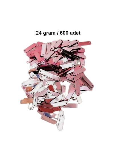 Bakır 15 X 5 Mm Dantel Oya Yazma Halhal Abiye Lazer Kesim Pul 600 Adet / 24 Gram
