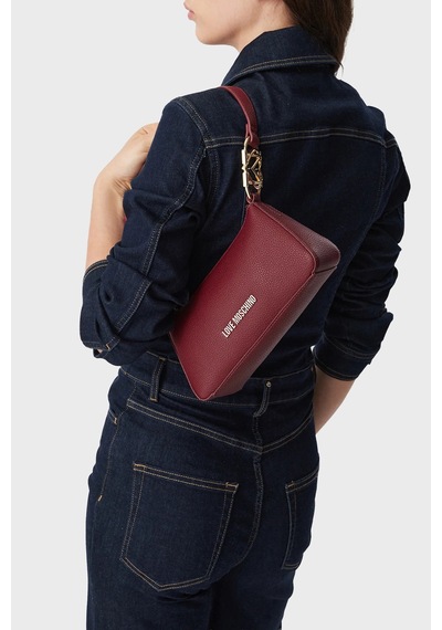 Love Moschino Logolu Ayarlanabilir Askılı Çanta Bayan Çanta Jc4007pp1plb0552 Bordo