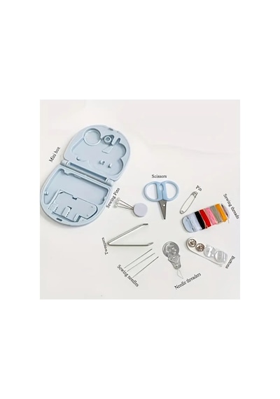 Taşınabilir Seyahat Tipi Mini Dikiş Seti, İğne, İplik, Makas Ve Tamir Aksesuarlarıyla Acil Durum Kit - Bgaaf24set001