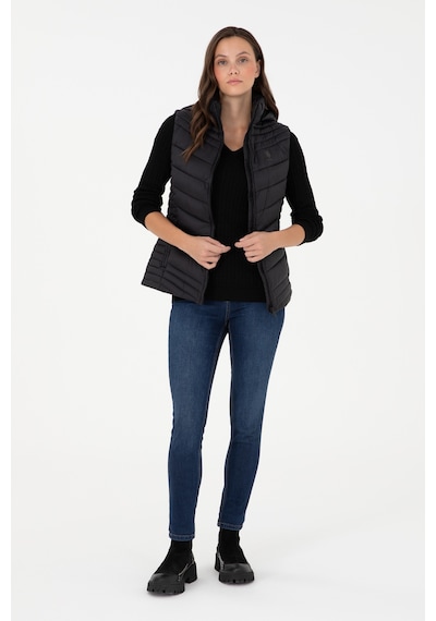 U.s. Polo Assn. Kadın Siyah Yelek Dokuma 50289555-vr046 Siyah