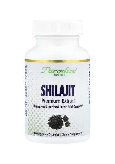 Paradise Herbs, Shilajit Extract, 250 Mg, 60 Vegetarian Capsules