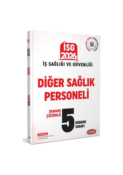 Data 2026 İsg İş Sağlığı Güvenliği Diğer Sağlık Personeli Tamamı Çözümlü 5 Deneme Sınavı Data Yayınları