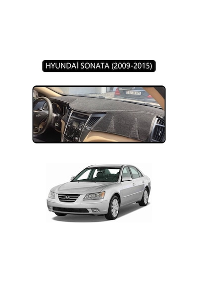 Hyundai Sonata 2009-2015torpido Koruma Halısı Siyah Kenar