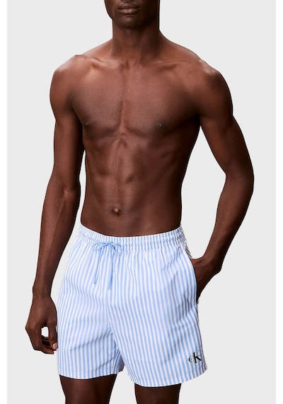Calvin Klein Erkek Mayo Short Lv00n61045 Sne Mavi Beyaz Mavi Beyaz
