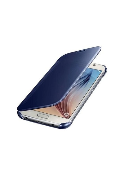 Galaxy S6 İle Uyumlu Clear View Cover Siyah Ef-zg920bbegww