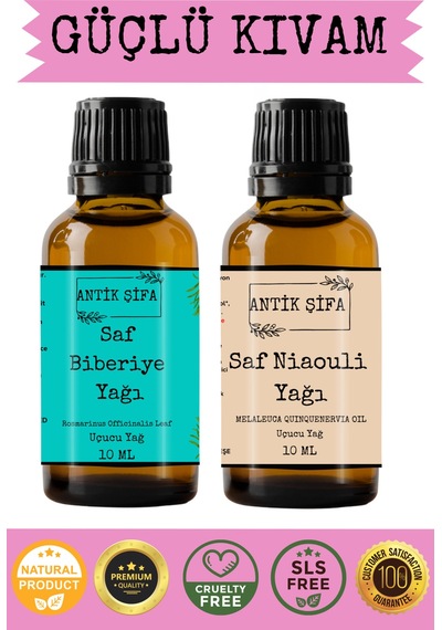 Biberiye Yağı Ve Nioli Uçucu Yağı 10ml 10 Ml - %100 Seyreltilmemiş, Doğal 20 ML
